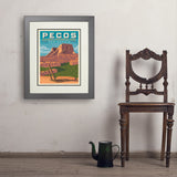 Pecos National Historical Park, NM - Art Print, 18x24 / Deluxe / Gray