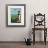 Heublein Tower - Art Print, 18x24 / Deluxe / Gray