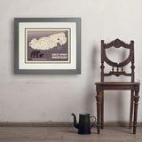 Map of Great Smoky Mtns National Park - Art Print, 18x24 / Deluxe / Gray