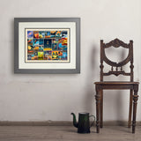 Space Travel Collage (Horizontal) - Art Print, 18x24 / Deluxe / Gray