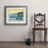 Flathead Lake, Montana (Horizontal) - Art Print, 18x24 / Deluxe / Gray