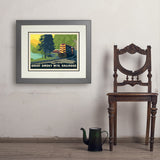 Great Smoky Mountain Railroad: Diesel Train - Art Print, 18x24 / Deluxe / Gray