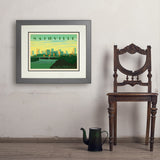 Nashville Skyline: Horizontal - Art Print, 18x24 / Deluxe / Gray