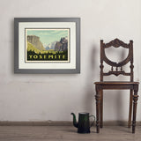 Yosemite National Park: Yosemite Valley (Horizontal) - Art Print, 18x24 / Deluxe / Gray