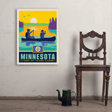 Minnesota State Pride (Old Flag) - Art Print, 24x32