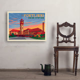 Portland, Oregon: Union Station - Art Print, 24x32