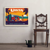 West Coast Surf Van (Pub Poster) - Art Print, 24x32