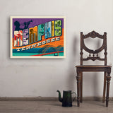 Memphis, TN: Picture Letters - Art Print, 24x32