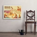 Grand Canyon National Park: Illustrated Map - Art Print, 24x32