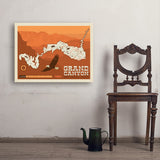 Map of Grand Canyon National Park - Art Print, 24x32