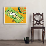 Sun Bather - Art Print, 24x32