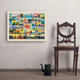 50-State Collage (Horizontal) - Art Print, 24x32