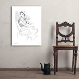 Fashion Sketch: Elegance - Art Print, 24x32