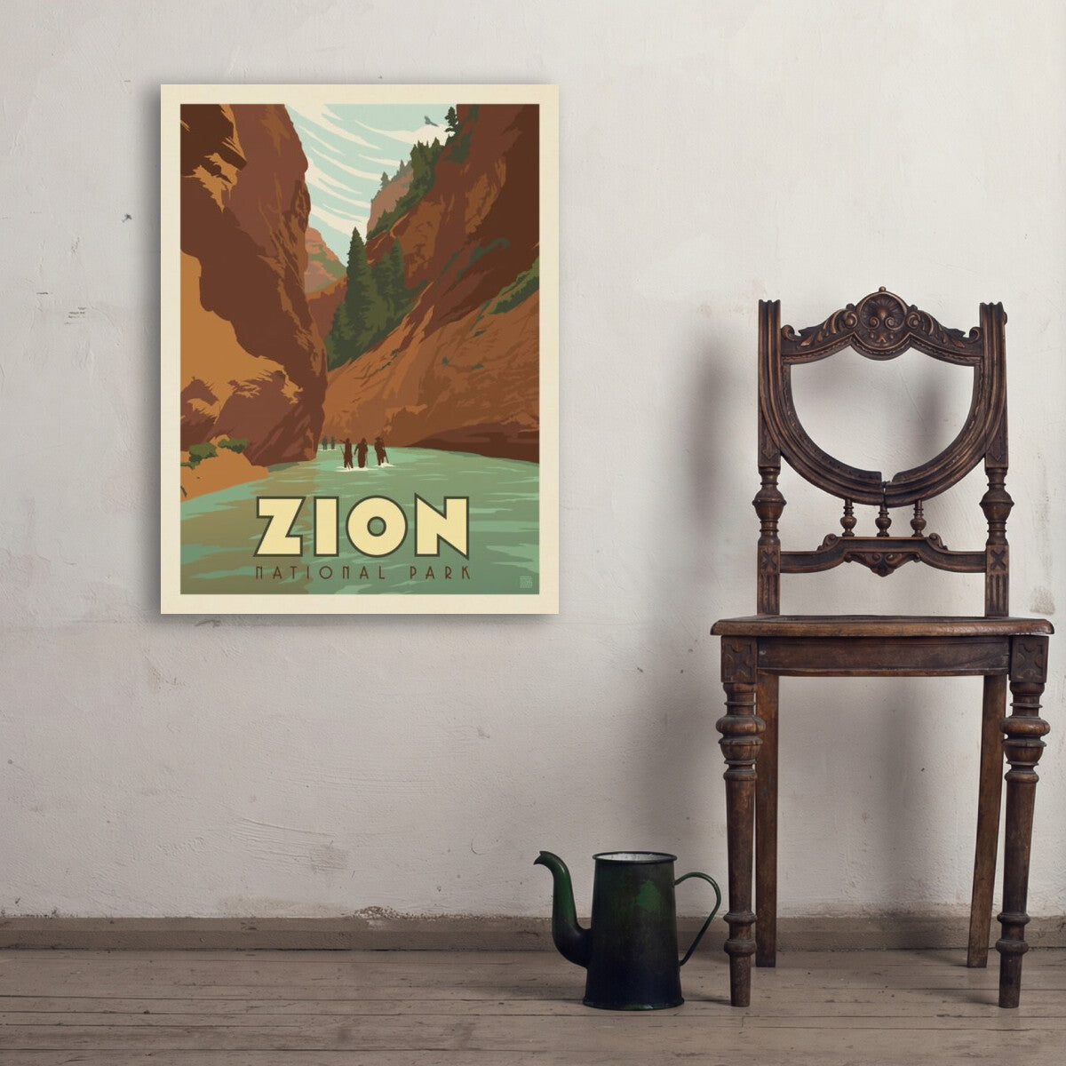 zion-national-park-hiking-the-narrows - 24x32 / Env