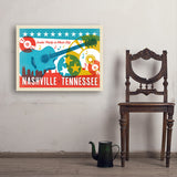 Lookin' Pretty In Music City (Horizontal) - Art Print, 24x32