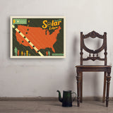 Annular Solar Eclipse 2023 Map - Art Print, 24x32