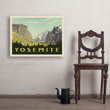 Yosemite National Park: Yosemite Valley (Horizontal) - Art Print, 24x32