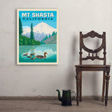 Mount Shasta, California - Art Print, 24x32
