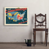 2024 Cicada Invasion Map - Art Print, 24x32
