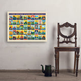 50-State Multi-Image Design - Art Print, 24x32