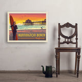 Huntington Beach, California - Art Print, 24x32