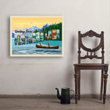 Flathead Lake, Montana (Horizontal) - Art Print, 24x32