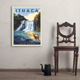 Ithaca, New York - Art Print, 24x32