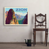 Zion National Park: Ascent To Angels Landing (Horizontal) - Art Print, 24x32