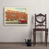 Old Glory: Distillery Building - Art Print, 24x32