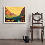 Zion National Park: 100th Anniversary (Horizontal) - Art Print, 24x32