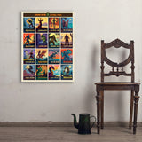 Legends Of The National Parks: 16-Image Print - Art Print, 24x32