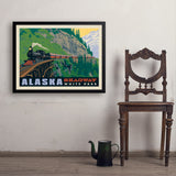 Alaska: Skagway - Art Print, 24x32 / Simple / Black