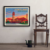 Portland, Oregon: Union Station - Art Print, 24x32 / Simple / Black