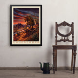Mythical Creatures: Chupacabra - Art Print, 24x32 / Simple / Black