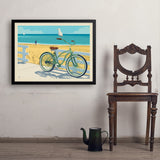 Beach Cruiser Bike - Art Print, 24x32 / Simple / Black