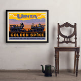 Golden Spike (Pub Poster) - Art Print, 24x32 / Simple / Black