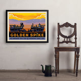 Golden Spike - Art Print, 24x32 / Simple / Black