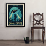20,000 Leagues Under the Sea: Jules Verne - Art Print, 24x32 / Simple / Black