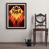 1984: George Orwell - Art Print, 24x32 / Simple / Black
