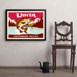 Cutthroat Trout (Pub Poster) - Art Print, 24x32 / Simple / Black