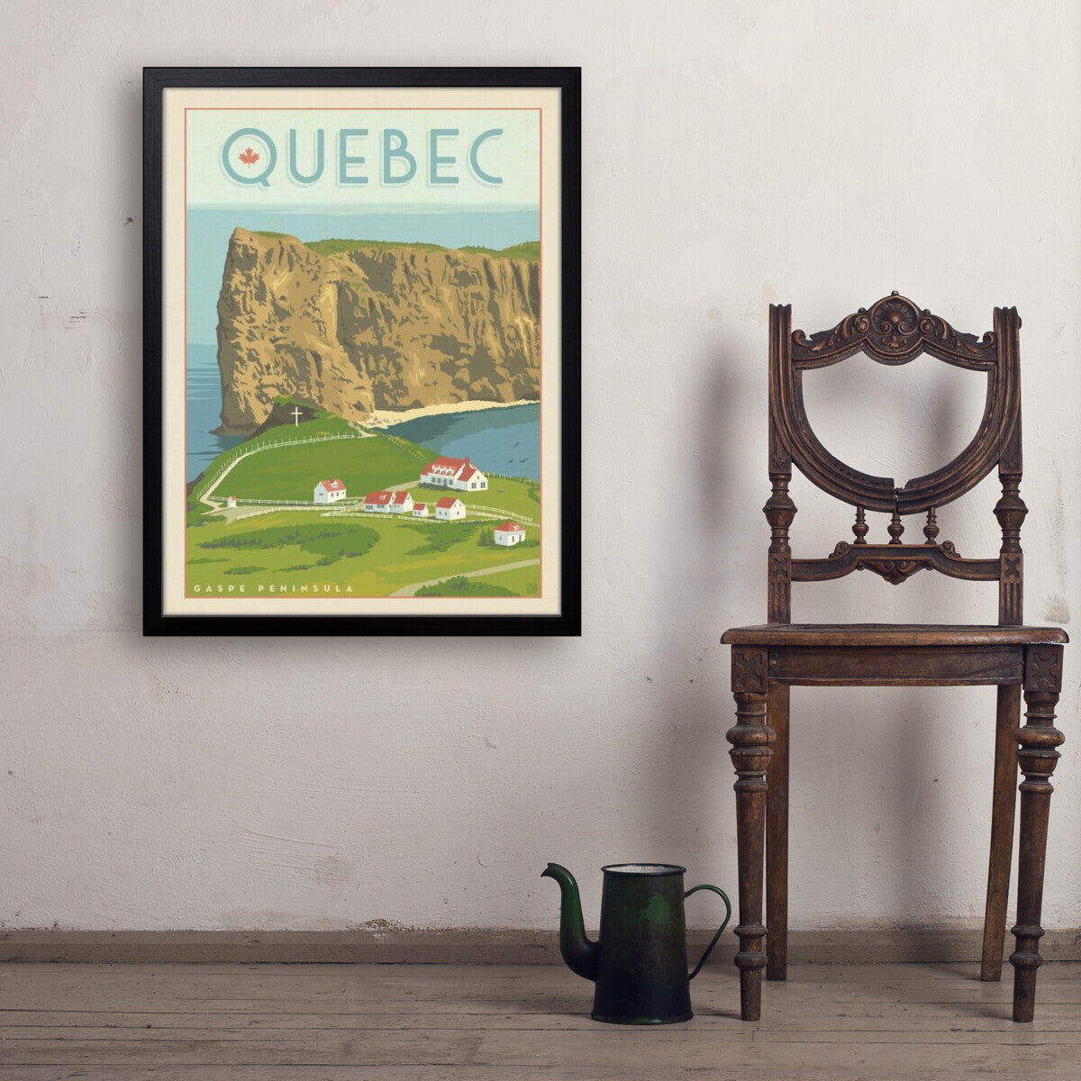 canada-quebecs-perce-gaspe-peninsula - 24x32 / Simple / Black / Env