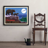 Christmas In The Smokies - Art Print, 24x32 / Simple / Black