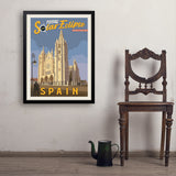 ...2026 Total Solar Eclipse: León, Spain - Art Print, 24x32 / Simple / Black