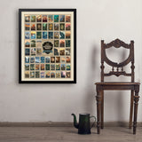 63 Image National Park Print: by Kenneth Crane - Art Print, 24x32 / Simple / Black