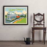 Detour: Hoppy Camper - Art Print, 24x32 / Simple / Black
