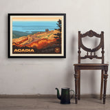 Acadia National Park: 100th Anniversary (Horizontal) - Art Print, 24x32 / Simple / Black
