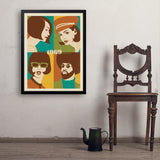 1969: Go with the Flo/Fro - Art Print, 24x32 / Simple / Black