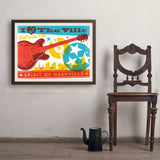 Chill in the Ville (Horizontal) - Art Print, 24x32 / Simple / Brown