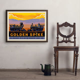 Golden Spike - Art Print, 24x32 / Simple / Brown