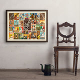 Coffee Collage (Horizontal) - Art Print, 24x32 / Simple / Brown